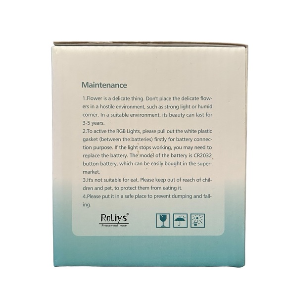 Tie Dye Preserved Rose Lighted Jar - Picture 4 of 11